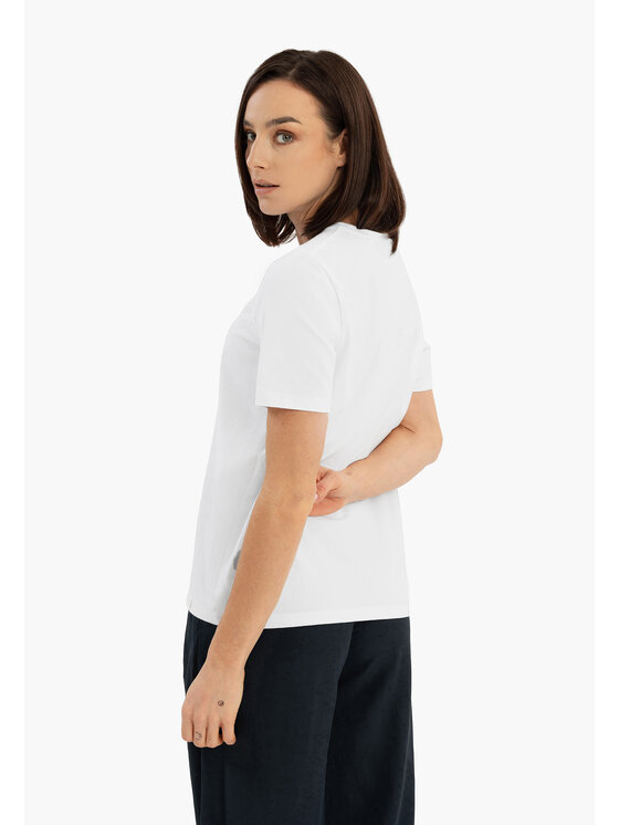Volcano Volcano T-Shirt T-SEAR Biały Regular Fit