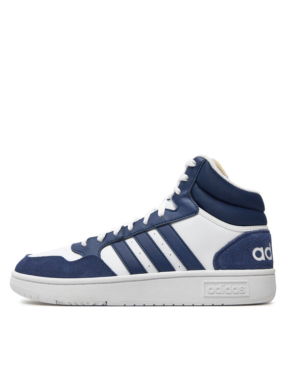 adidas adidas Sneakersy Hoops 3 Mid Lifestyle Basketball Classic Vintage IG1432 Biały