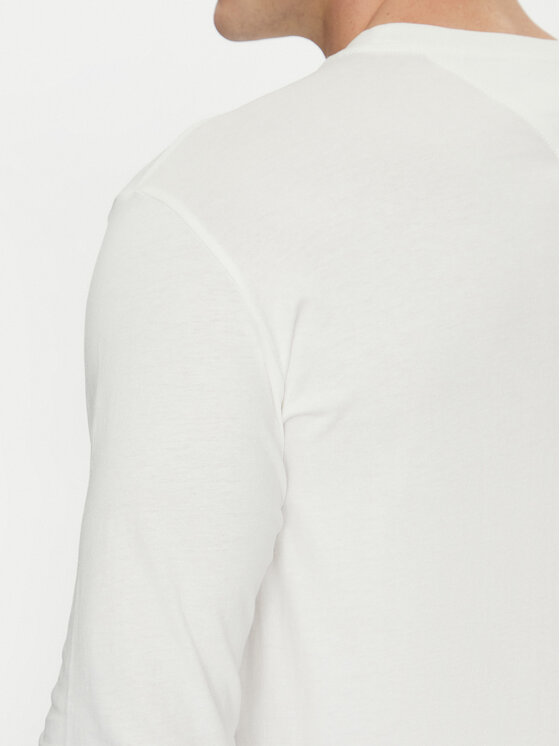 Tommy Jeans Tommy Jeans Longsleeve Linear DM0DM21138 Λευκό Slim Fit