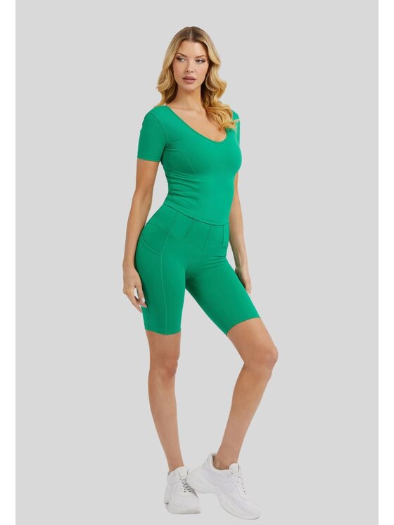 Guess Guess Maglietta tecnica V3GP04MC04Z Verde Active Fit