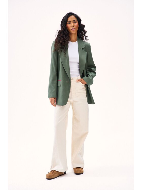 NAOKO NAOKO Marynarka Fresh Chapter Zielony Regular Fit