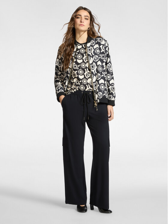 Elena Mirò Elena Mirò Pantaloni di tessuto P081Z000175N033 Nero Regular Fit