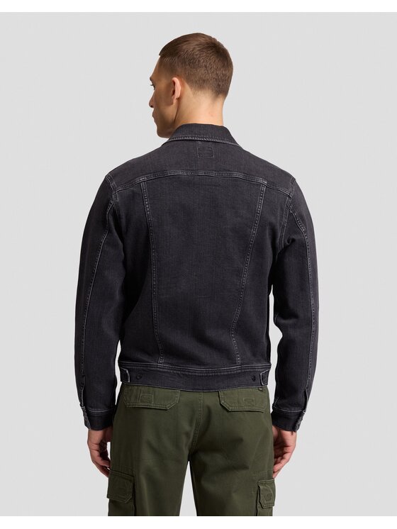 Lee Lee Kurtka jeansowa RIDER JACKET Czarny Regular Fit