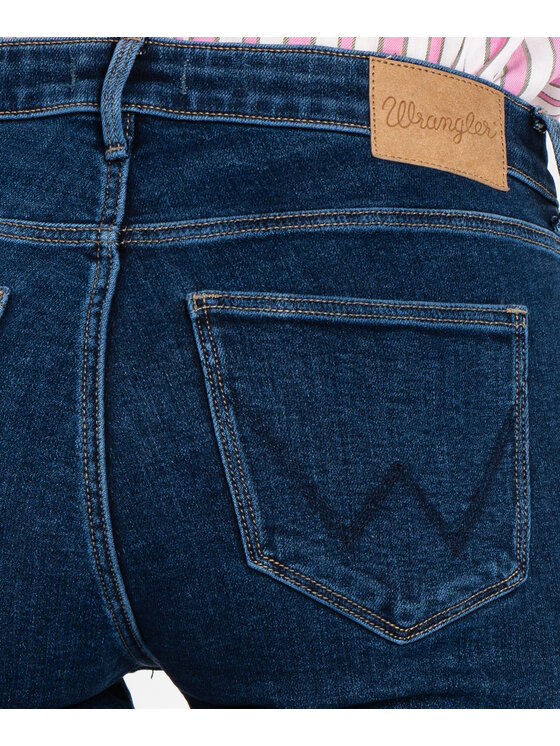 Wrangler Wrangler Jeansy W28KCY37P Granatowy Skinny Fit