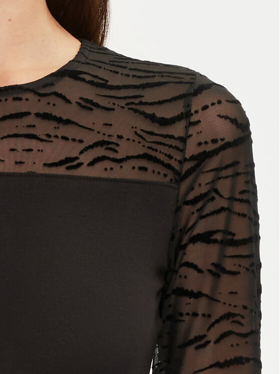 ONLY ONLY Bodi Niella 15333275 Črna Slim Fit
