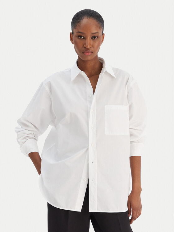 BOSS BOSS Hemd Saturday 50543800 Weiß Oversize