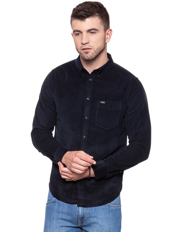 Lee Lee Camicia BUTTON DOWN Blu Regular Fit