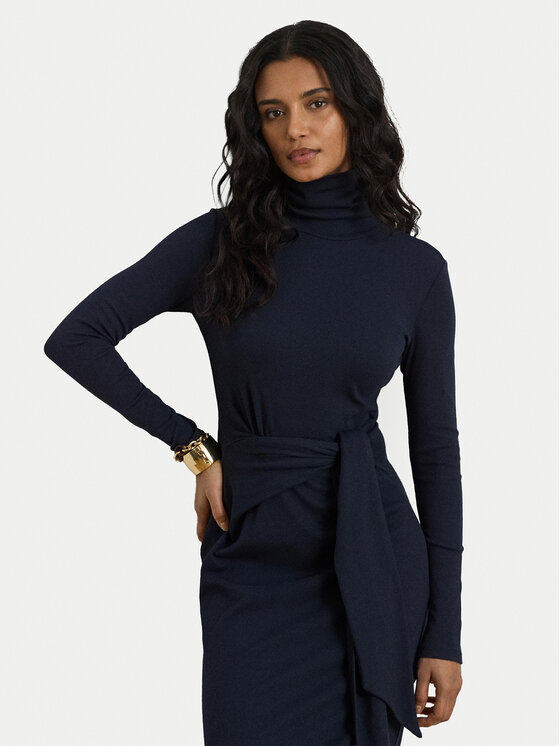 LAUREN RALPH LAUREN LAUREN RALPH LAUREN Kootud kleit 200980028008 Tumesinine Slim Fit