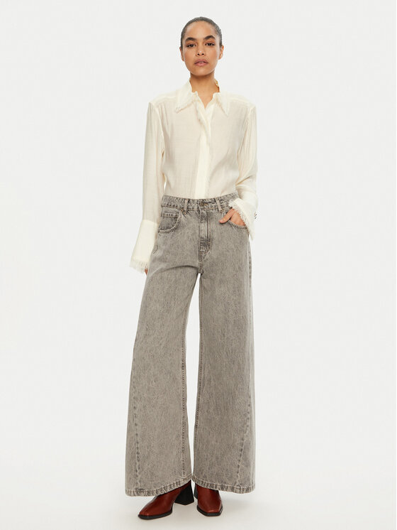 ViCOLO ViCOLO Traperice DS0004 Siva Wide Leg