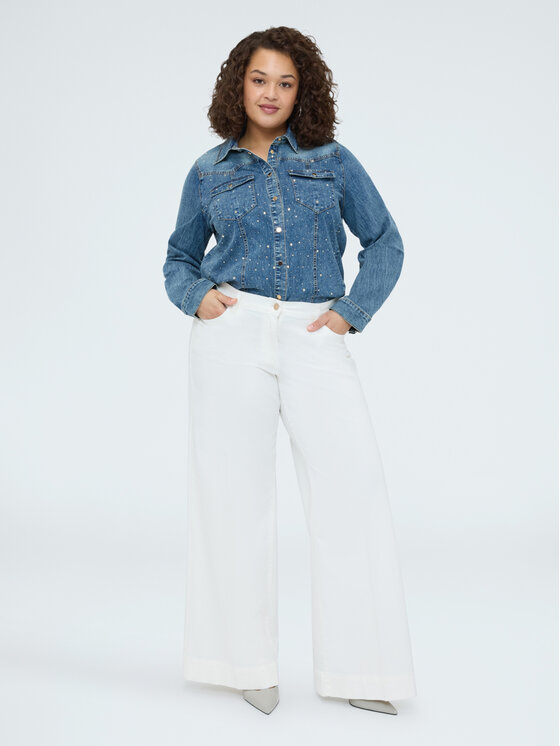 Fiorella Rubino Fiorella Rubino Koszula 5402T001449N024 Niebieski Regular Fit