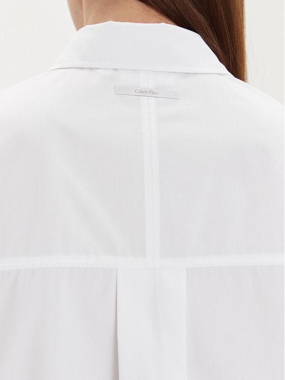 Calvin Klein Calvin Klein Cămașă K20K206596 Alb Oversize