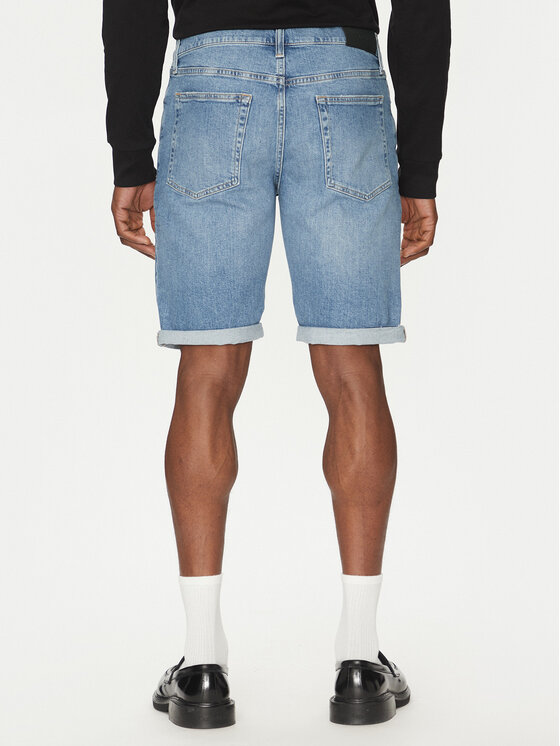 Calvin Klein Calvin Klein Džinsiniai šortai K10K114079 Mėlyna Slim Fit