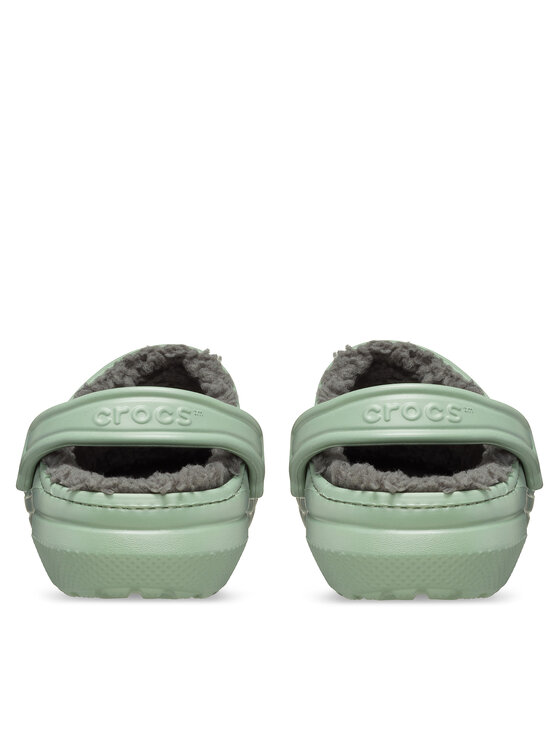 Crocs Crocs Šlepetės Classic Lined Clog 203591 Žalia