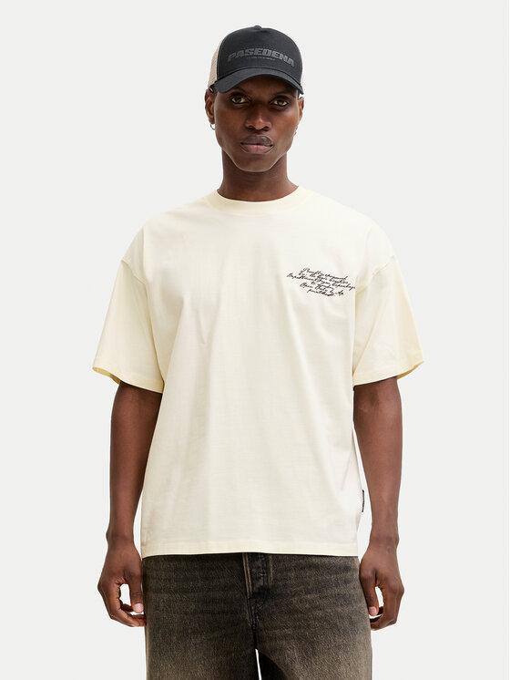 Jack & Jones Jack & Jones T-Shirt Dust 12292982 Żółty Loose Leg