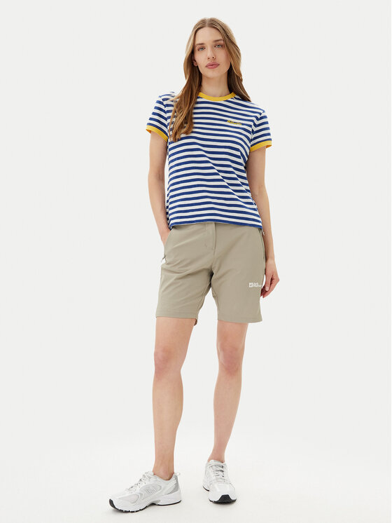Jack Wolfskin Jack Wolfskin Pantaloni scurți sport Hikeout A63931 Bej Regular Fit