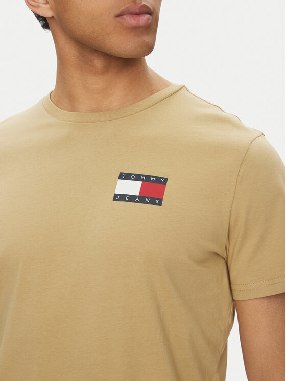 Tommy Jeans Tommy Jeans T-särk Essential DM0DM20740 Beež Slim Fit
