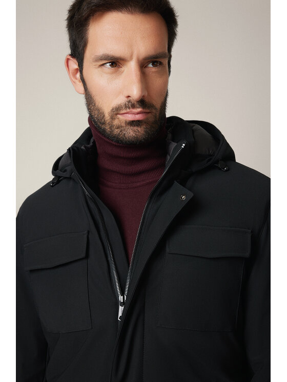 Lancerto Lancerto Kurtka przejściowa Kurtka Czarna Horgen KU073225000009 Czarny Regular Fit
