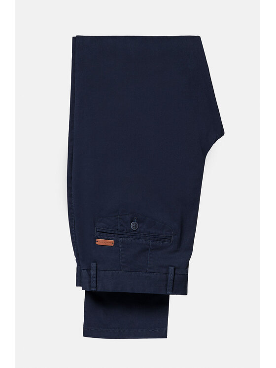 Lancerto Lancerto Spodnie materiałowe Monaco SP082123000002 Granatowy Slim Fit