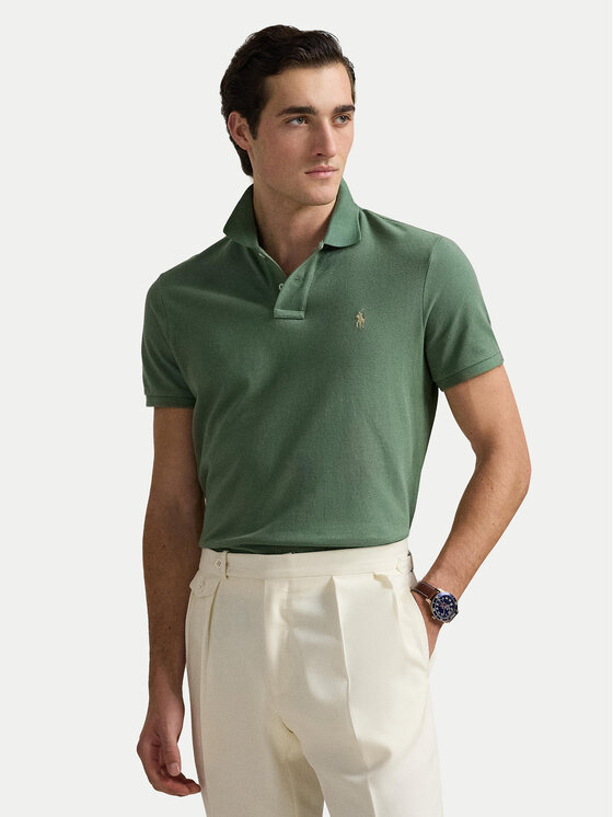 Polo Ralph Lauren Męskie Polo, rozmiar L, Zielone, 710536856465