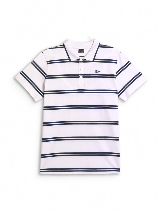 4F 4F Polo LAKESIDE ESCAPE Biały Regular Fit
