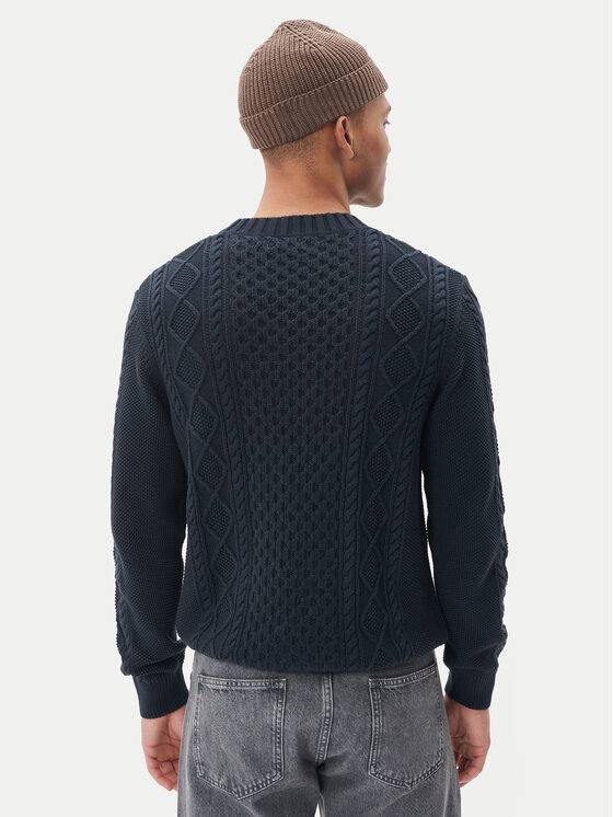 Matinique Matinique Sweter Triton 30207487 Granatowy Regular Fit