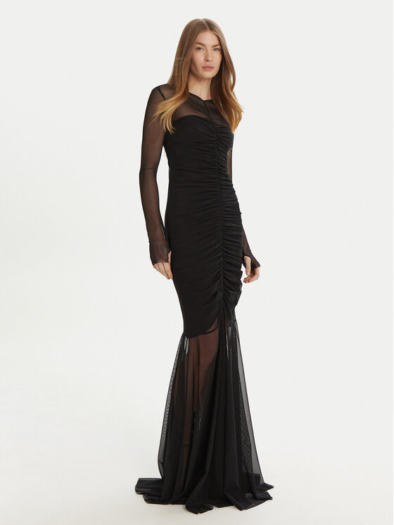 NORMA KAMALI NORMA KAMALI Večernja haljina ST324PPMG08001 Crna Slim Fit