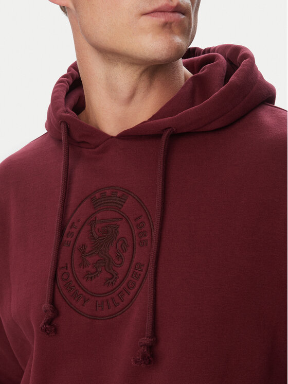 Tommy Hilfiger Tommy Hilfiger Džemperis UM0UM04057 Tamsiai raudona Regular Fit