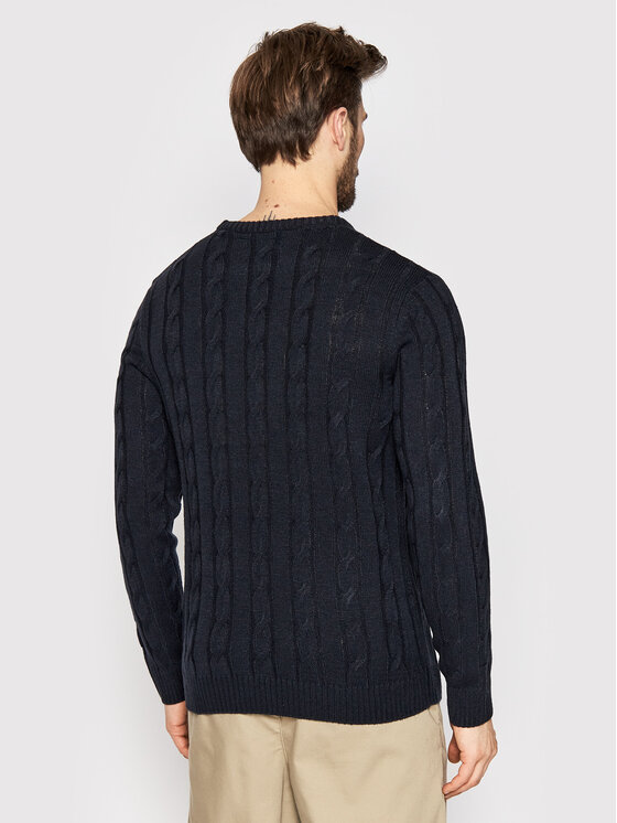Brave Soul Brave Soul Sweater MK-181MAOC Sötétkék Regular Fit