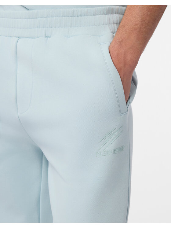Plein Sport Plein Sport Spodnie dresowe 29090 Niebieski jasny Jogger Fit