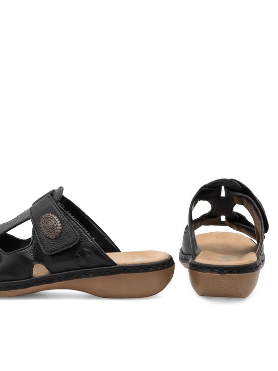 Rieker Rieker Pantoletten 65958-00 Schwarz