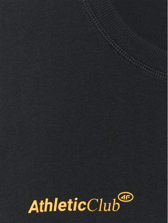 4F 4F T-Shirt MIDSHOP TEXTILE Czarny Regular Fit