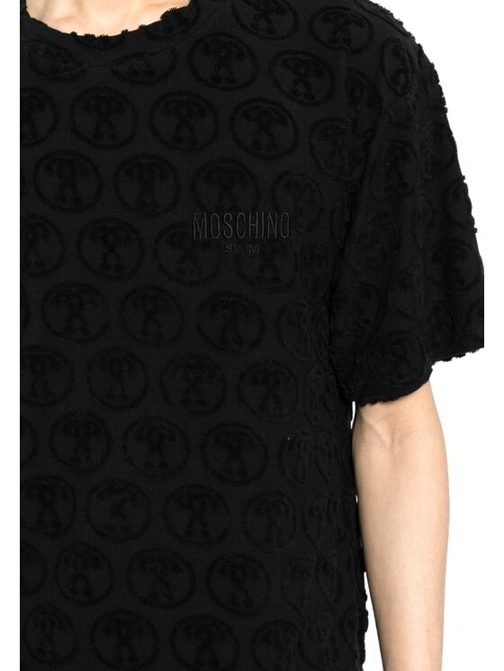 MOSCHINO MOSCHINO T-shirt t-shirt moschino jersey jacquard Nero Regular Fit
