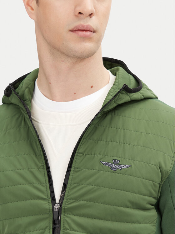 Aeronautica Militare Aeronautica Militare Kurtka przejściowa 251AF498F559 Zielony Regular Fit