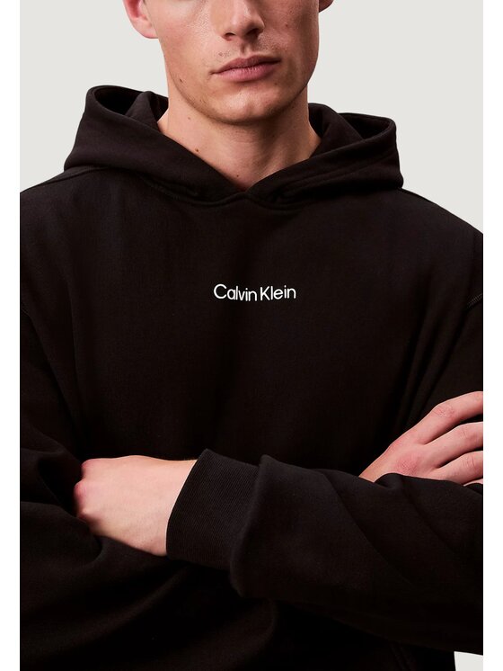 Calvin Klein Calvin Klein Μπλούζα LIFESTYLE PULLOVER H Μαύρο Over Fit