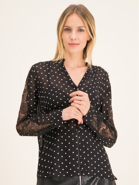 PINKO Pinko Särk Marron PE 20 BLK01 1G14R2 Y5YC Must Regular Fit