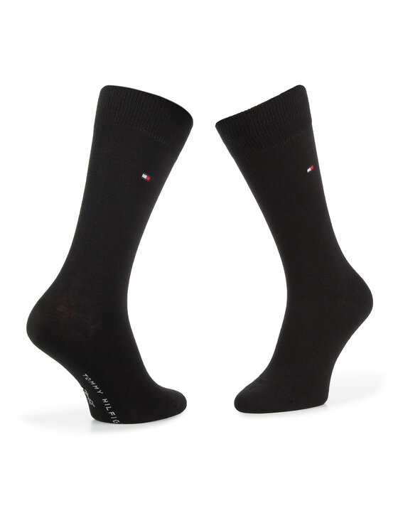 Tommy Hilfiger Tommy Hilfiger 2er-Set hohe Herrensocken 371111 Schwarz