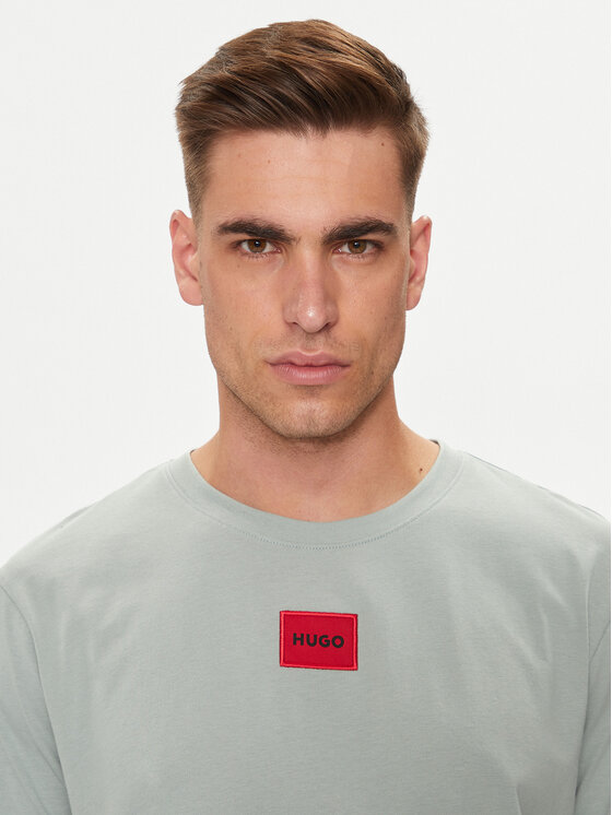 HUGO Hugo T-Shirt Diragolino212 50447978 Zielony Regular Fit