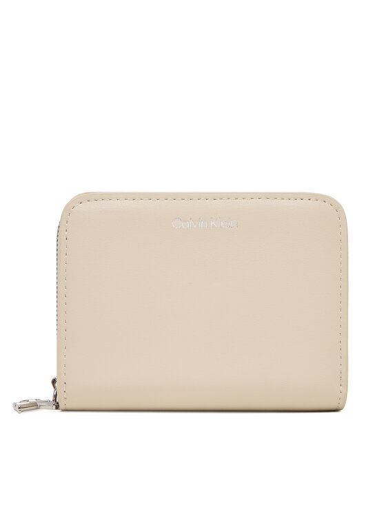 Calvin Klein Calvin Klein Портфейл Ck Medium Flap Zip Around LV04F1075G Кремав