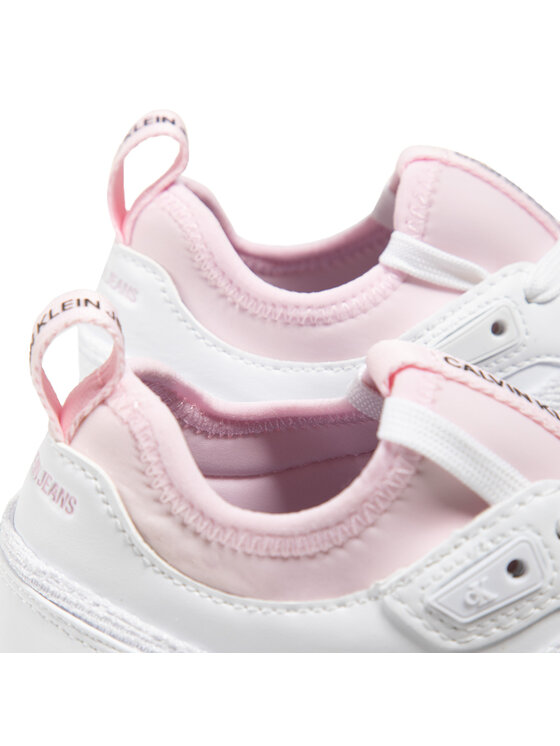 Calvin Klein Jeans Calvin Klein Jeans Αθλητικά Chunky Sole Sock Laceup Pu-Ny YW0YW00090 Λευκό