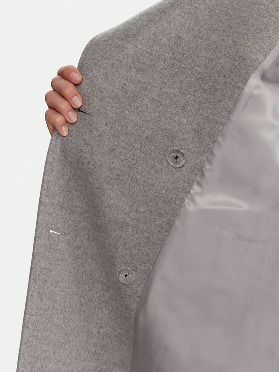 Marella Marella Cappotto di lana Tenna 2523016071 Grigio Regular Fit