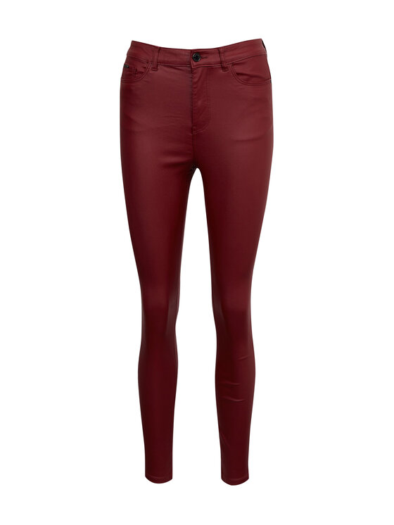 Orsay Orsay Spodnie damskie 319260-395000__40 Bordowy Skinny Fit