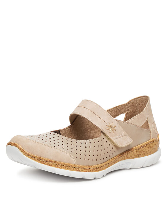 Rieker Rieker Pantofi N42B2-62 Bej
