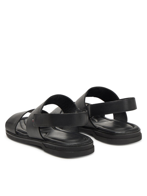 Tommy Hilfiger Tommy Hilfiger Sandále Premium Hilfiger Strappy Lh Sand FM0FM05356 Čierna