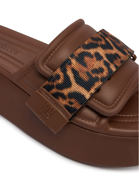 Melissa Melissa Iešļūcenes Melissa Free Fuzzy Slide Platform Ad 37835 Brūns