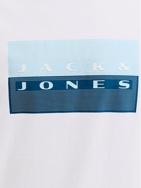 Jack & Jones Jack & Jones Tričko Fusion 12289863 Biela Regular Fit