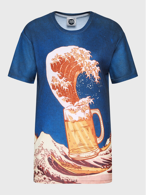 Mr. GUGU & Miss GO Mr. GUGU & Miss GO T-shirt Unisex Kanagawa Beer Šarena Regular Fit