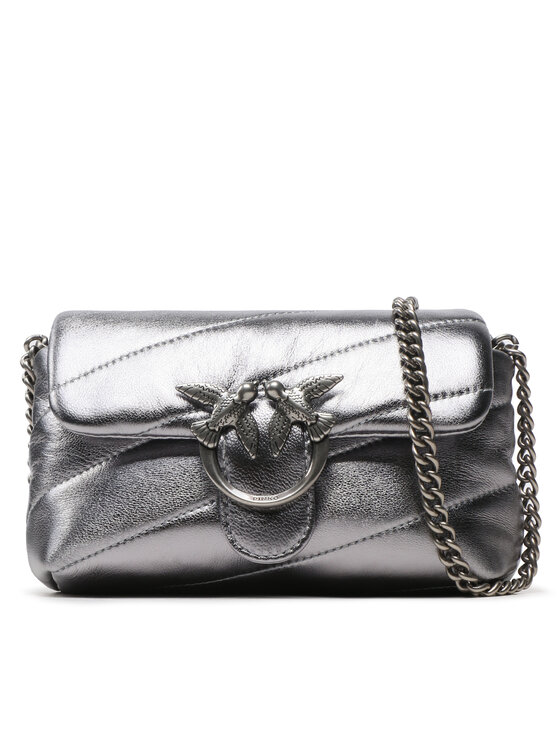 PINKO Pinko Kabelka Love Baby Puff C PE 23 PLTT 100040 A0F8 Stříbrná