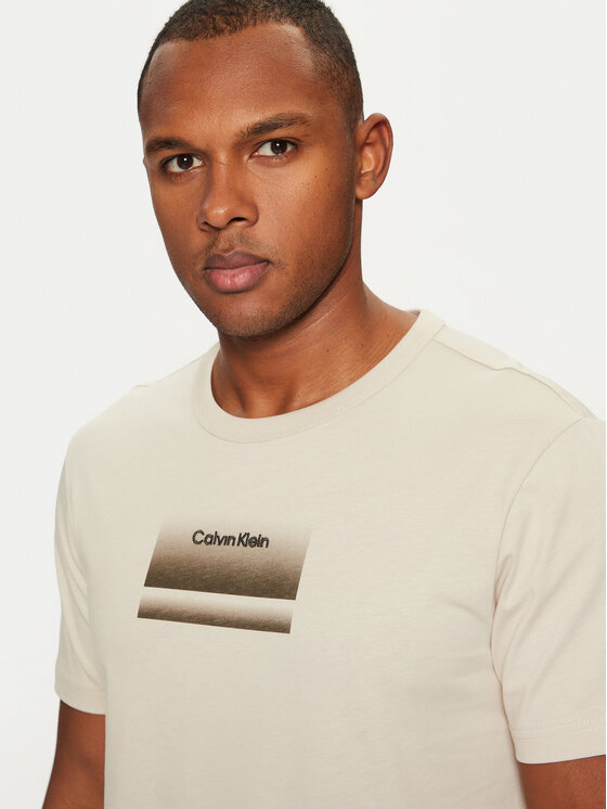 Calvin Klein Calvin Klein T-särk K10K113803 Beež Regular Fit