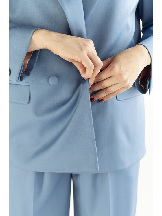 Justyna Ołtarzewska Justyna Ołtarzewska Marynarka Marynarka Kind of Blue Niebieski Oversize