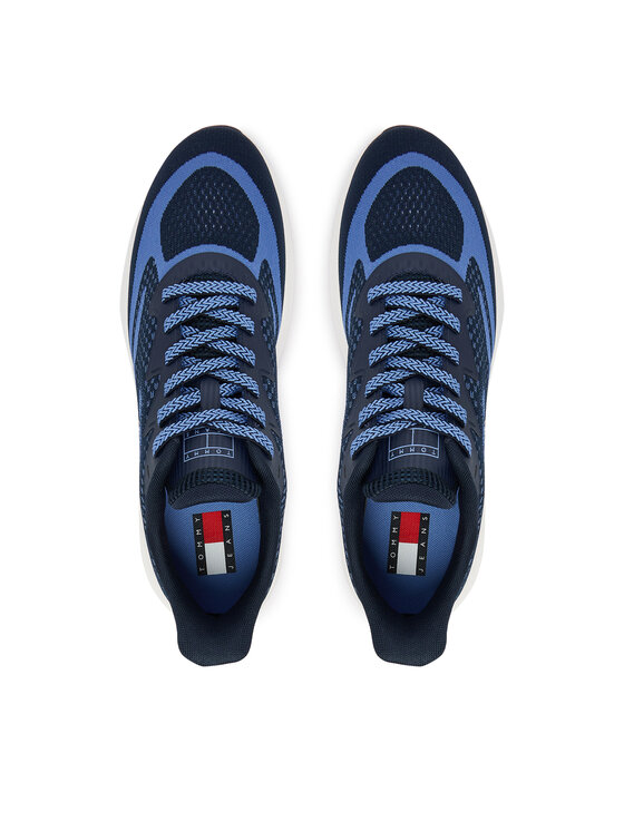 Tommy Jeans Tommy Jeans Sneakersy Runner Knitted EM0EM01713 Modrá